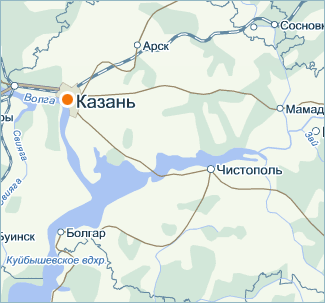 Карта Казань