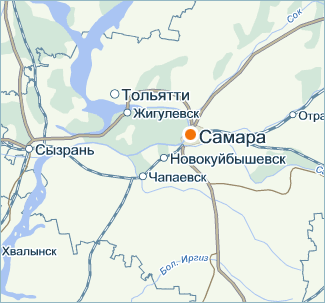 Карта Самара