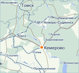 Карта где кемерово